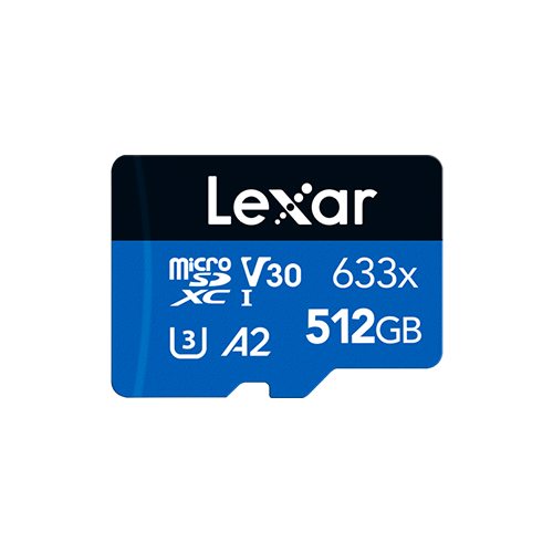 بطاقة ذاكرة من لكسر – Lexar 633x microSDHC/XC UHS-I Card Blue Series - For DDPAI DashCam