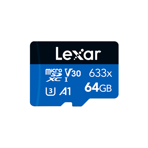 بطاقة ذاكرة من لكسر – Lexar 633x microSDHC/XC UHS-I Card Blue Series - For DDPAI DashCam