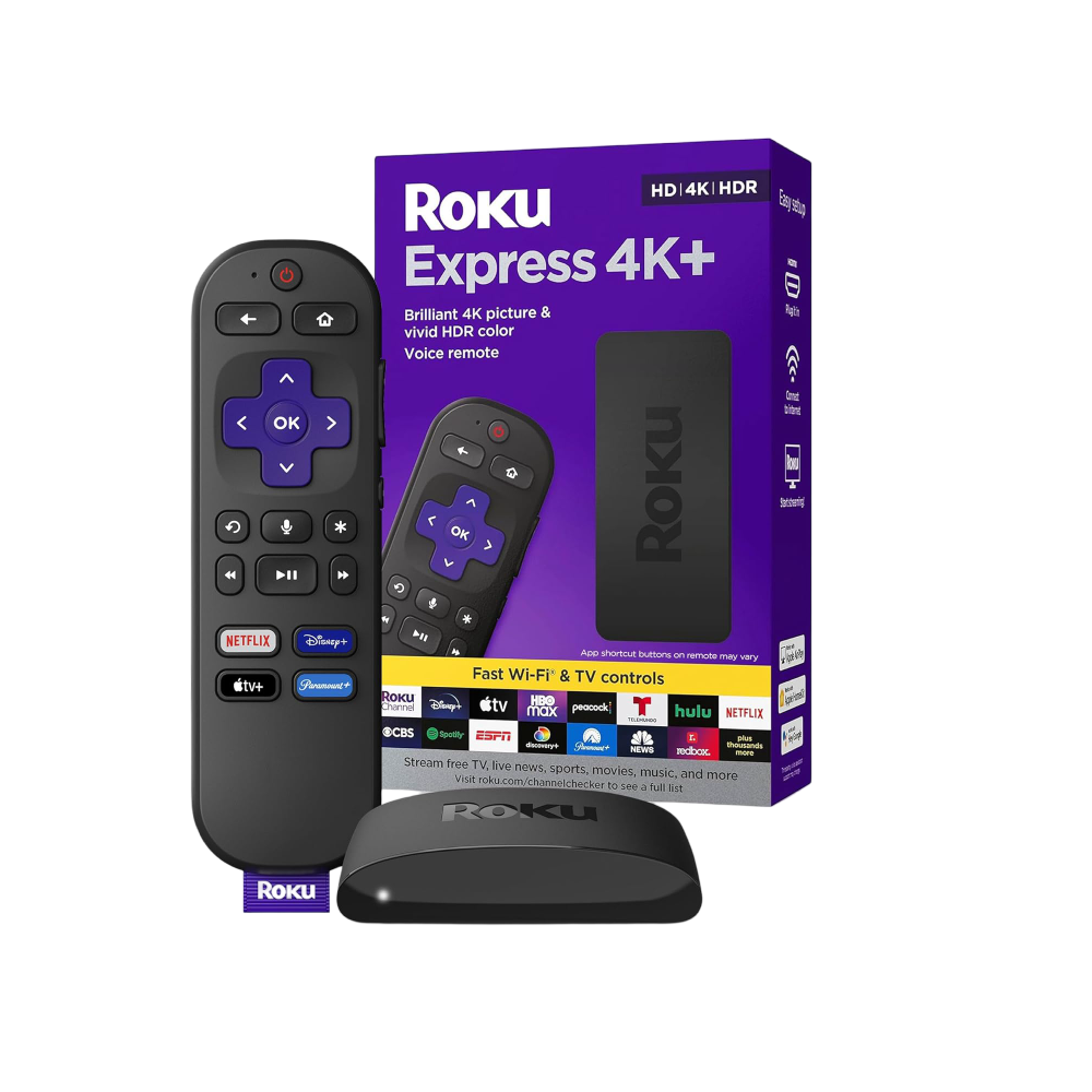 جهاز تي في بوكس اكسبرس بدقة فور كي بلاس من روكو - Roku Express 4K+