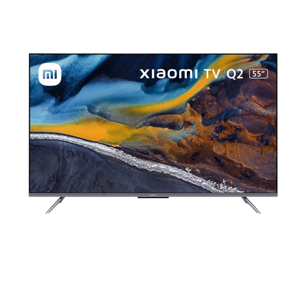 تلفزيون كيو 2 بدون حواف فور كي قياس 55 انش ذكي من شاومي - Xiaomi Mi TV Q2 55 4K UHD QLED
