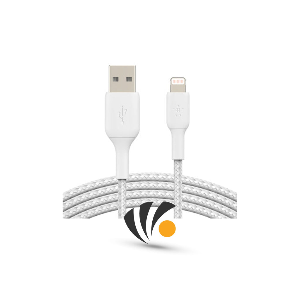 Belkin Braided USB-A To Lightning Cable 1 M White
