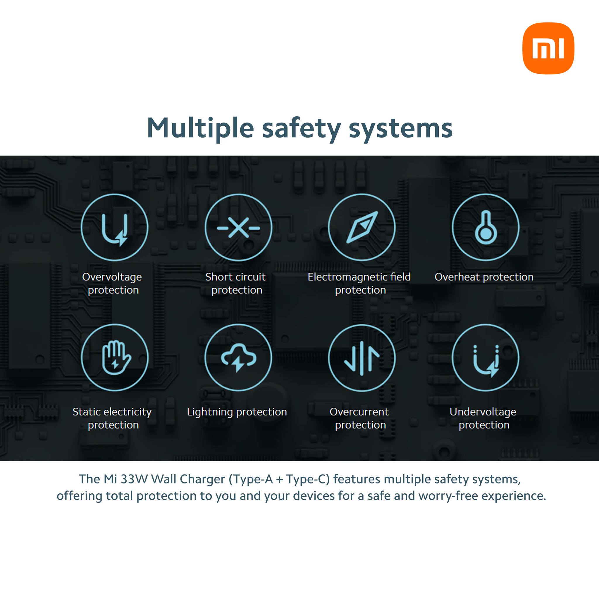 شاحن سريع PD مزدوج بقوة 33 واط من شاومي - Mi 33W Wall Charger (Type-A ...