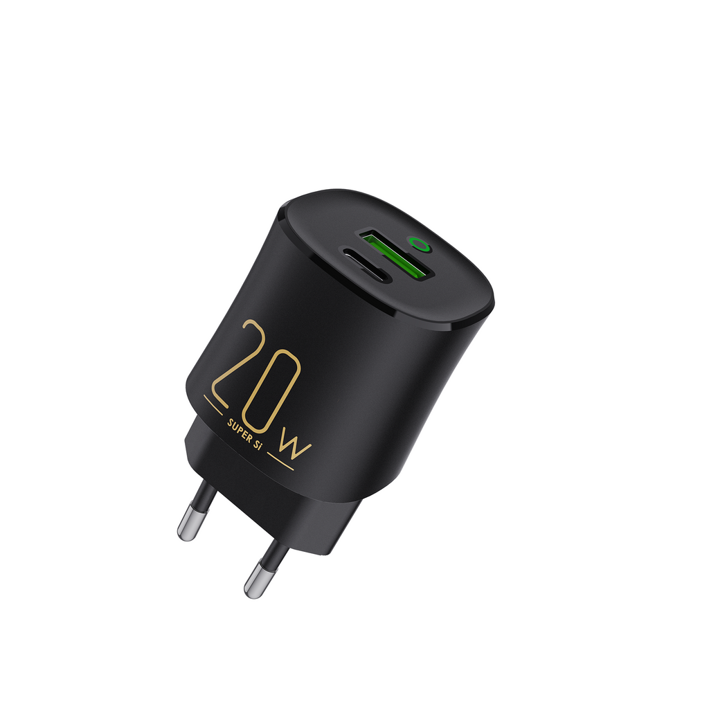 Itel Charger itel EU ICW-201E Black 20W fast charging